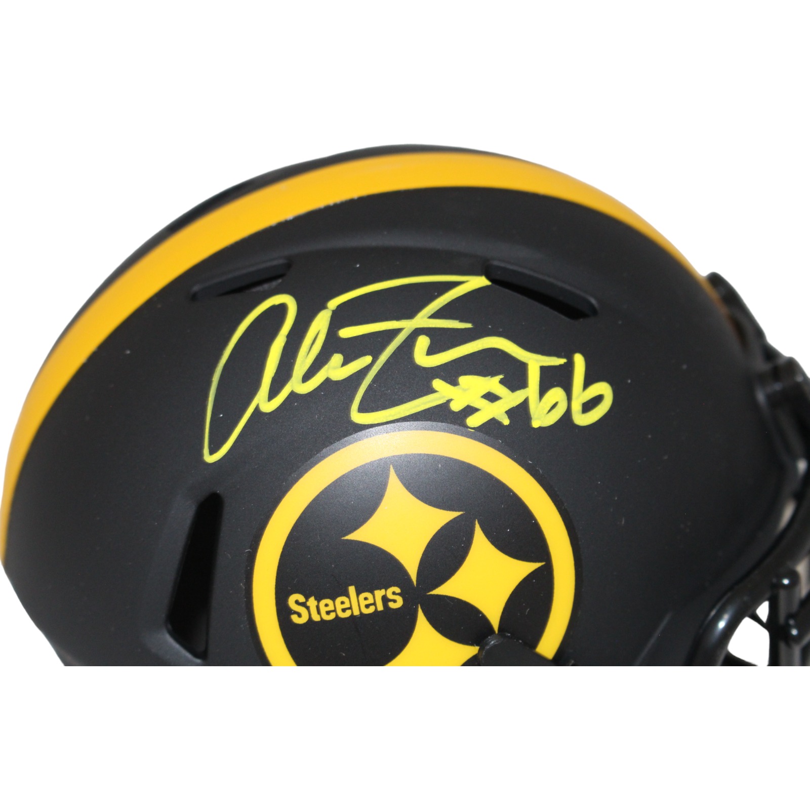 Alan Faneca Signed Pittsburgh Steelers Eclipse Mini Helmet Beckett