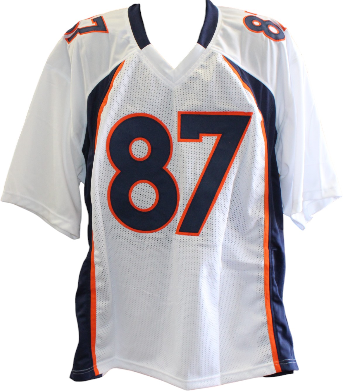 Noah Fant Autographed/Signed Pro Style Size XL White Jersey JSA 59368 4 Noah Fant Autographed/Signed Pro Style Size XL White Jersey JSA 59368