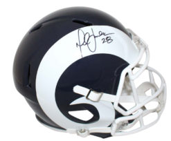 Marshall Faulk Signed St Louis Rams Speed Replica Helmet JSA 24020