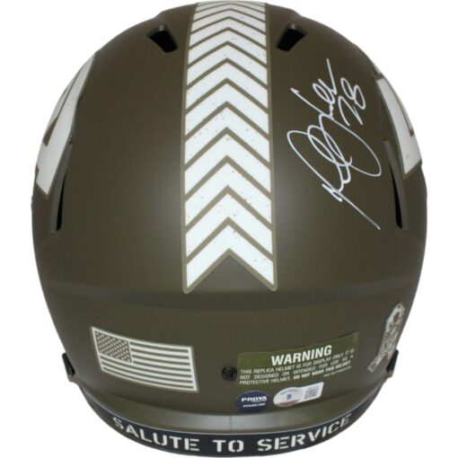 Marshall Faulk Signed Los Angeles F/S 22 Salute Helmet Beckett 43303