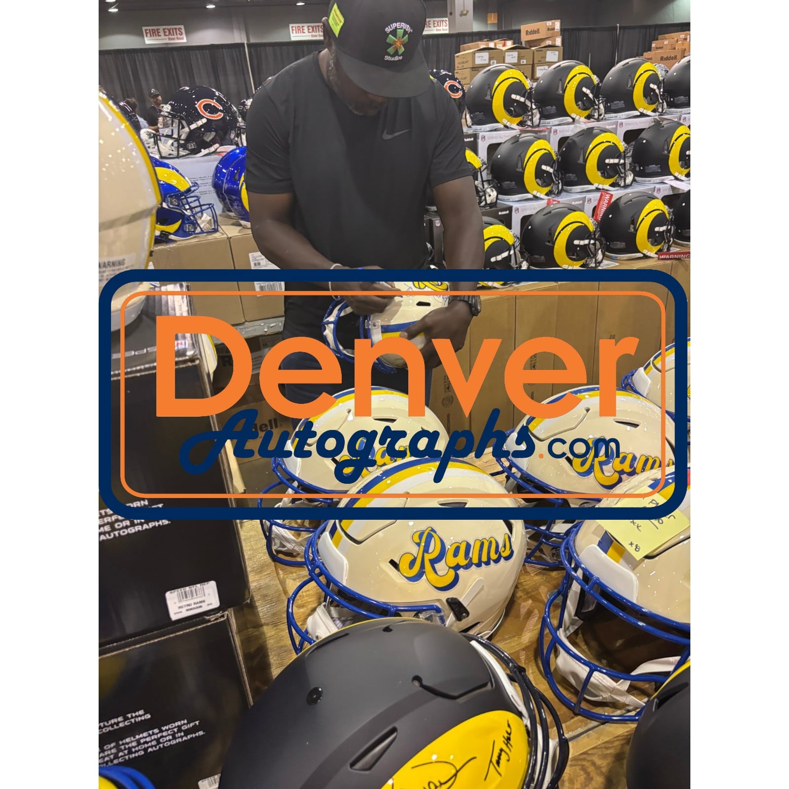 Warner Holt Faulk Bruce Signed Los Angeles Rams SpeedFlex Retro Helmet BAS 58497 11 Warner Holt Faulk Bruce Signed Los Angeles Rams SpeedFlex Retro Helmet BAS 58497