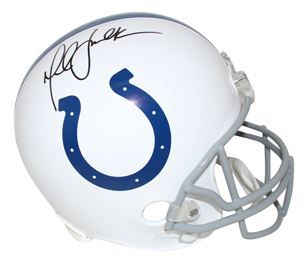 Marshall Faulk Signed Indianapolis Colts F/S 2020 Speed Helmet Beckett BAS