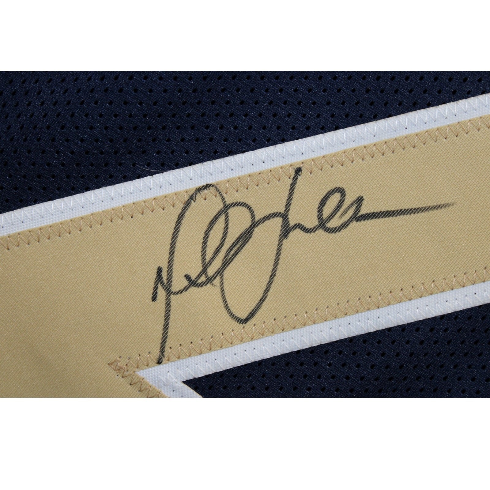 Marshall Faulk Autographed/Signed Pro Style XL Jersey TB Blue Beckett W 58519 2 Marshall Faulk Autographed/Signed Pro Style XL Jersey TB Blue Beckett W 58519