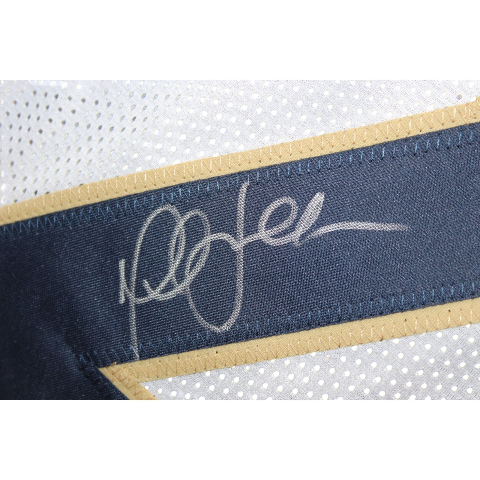 Marshall Faulk Autographed/Signed Pro Style XL Jersey White Beckett WIT 58501 3 Marshall Faulk Autographed/Signed Pro Style XL Jersey White Beckett WIT 58501