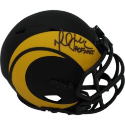 Marshall Faulk Autographed St Louis Rams Eclipse Mini Helmet HOF Beckett 47665