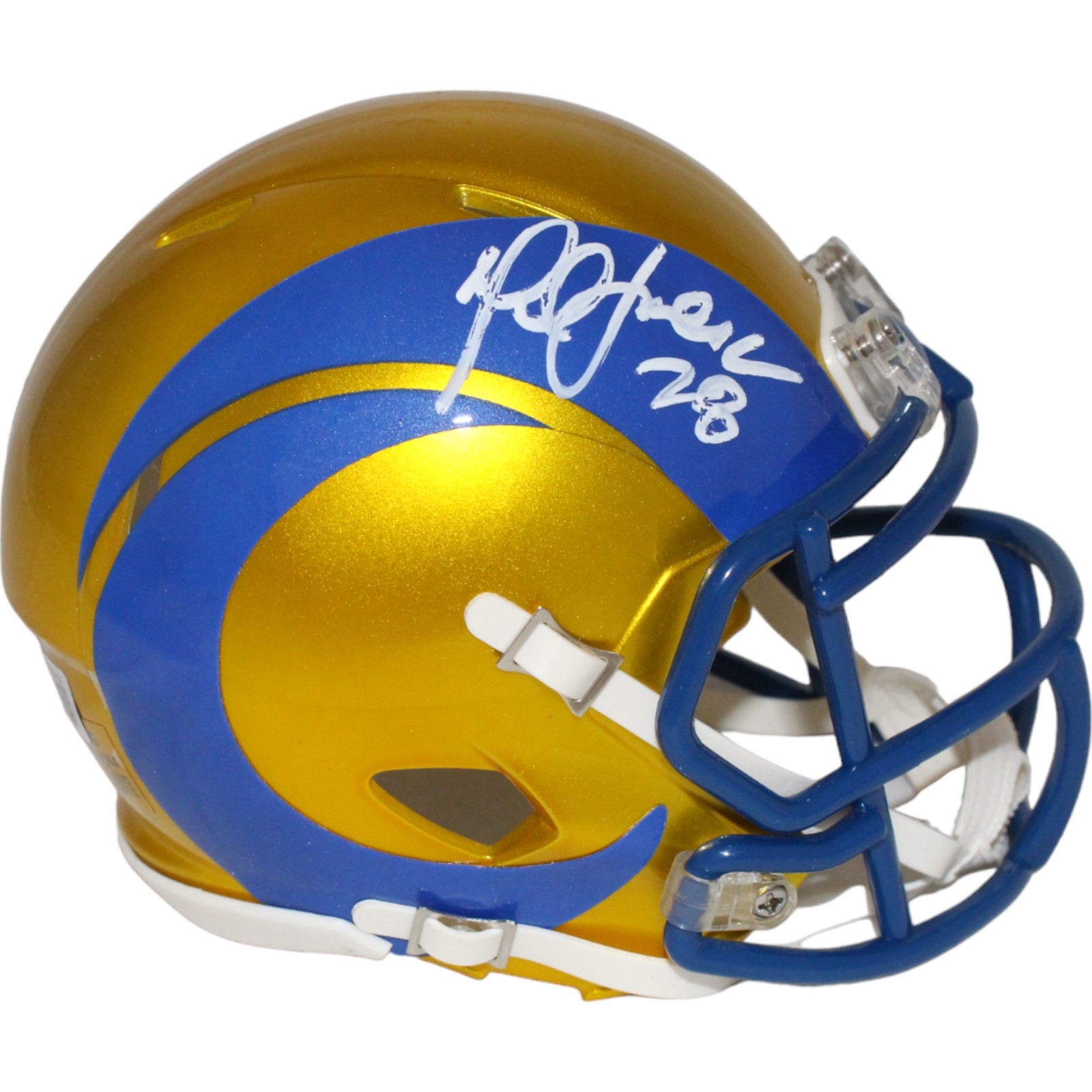 Marshall Faulk Signed Los Angeles Flash Mini Helmet Beckett 43300