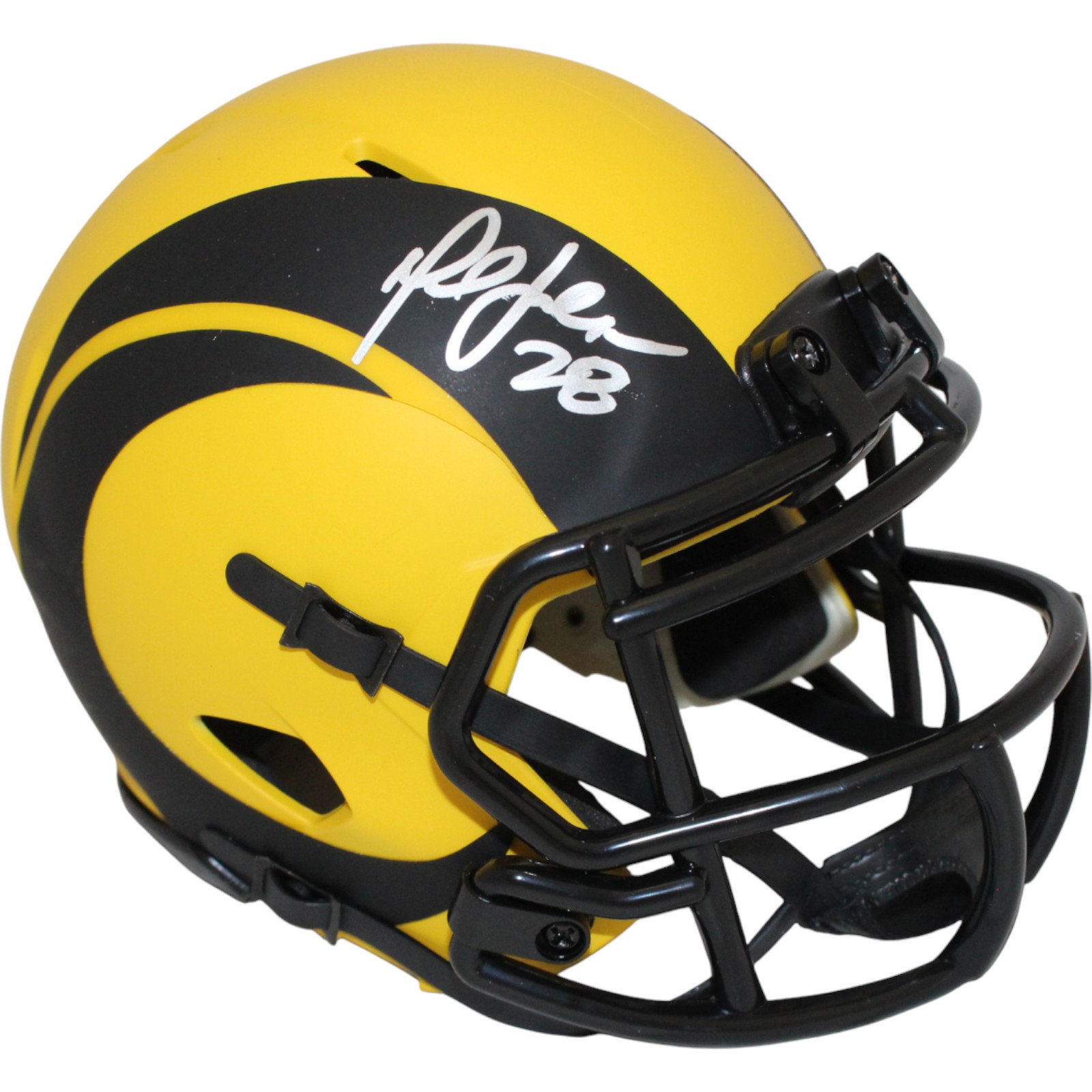 Marshall Faulk Autographed Los Angeles Rams Rave Mini Helmet Beckett W 53314