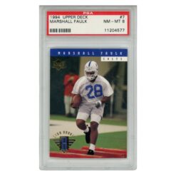 Marshall Faulk Indianapolis Colts 94 Upper Deck #7 PSA 8 Slab Trading Card 56583