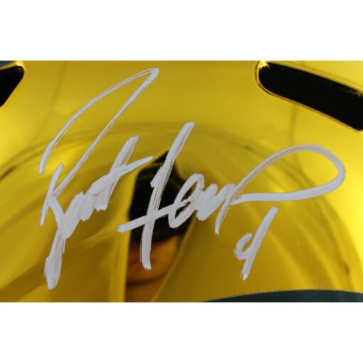 Brett Favre Autographed Green Bay Packers F/S Chrome Speed Helmet Beckett 49206