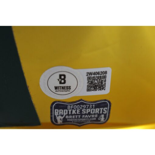 Brett Favre Autographed Green Bay Packers F/S Chrome Speed Helmet Beckett 49206