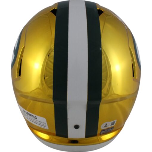 Brett Favre Autographed Green Bay Packers F/S Chrome Speed Helmet Beckett 49206