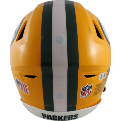 Brett Favre Autographed Green Bay Packers SpeedFlex Helmet Beckett Witness 49228