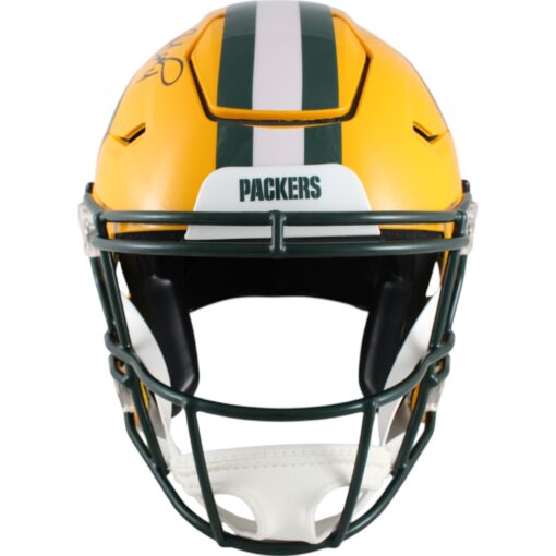Brett Favre Autographed Green Bay Packers SpeedFlex Helmet Beckett Witness 49228