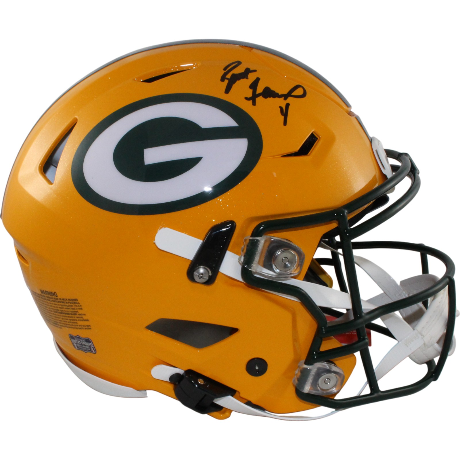 Brett Favre Autographed/Signed Green Bay Packers SpeedFlex Helmet Ratdke 54963