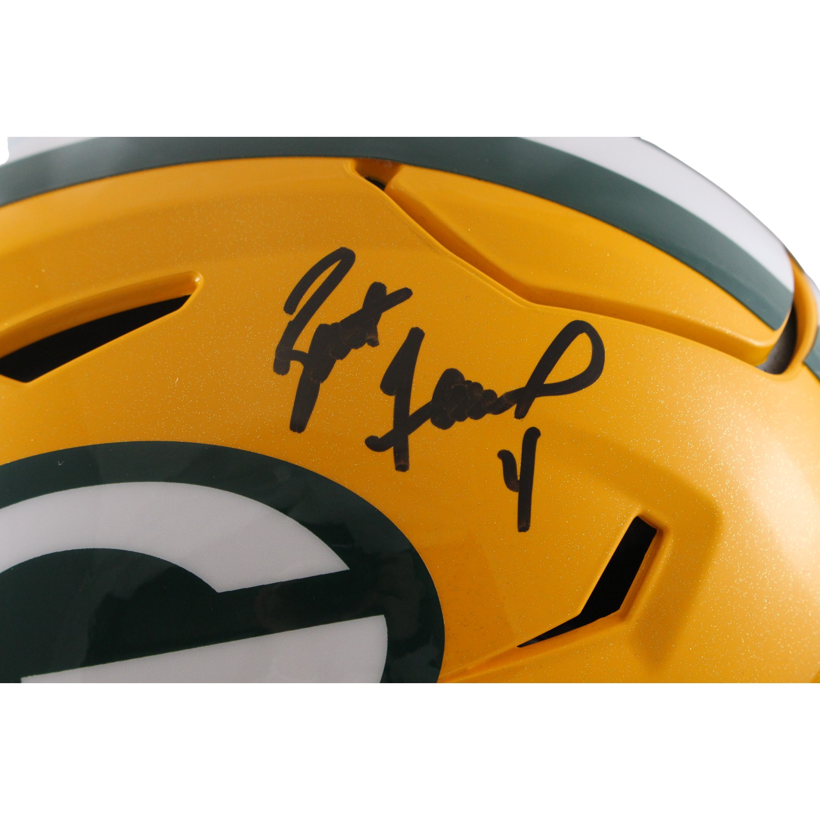 Brett Favre Autographed/Signed Green Bay Packers SpeedFlex Helmet Ratdke 54963 2 Brett Favre Autographed/Signed Green Bay Packers SpeedFlex Helmet Ratdke 54963