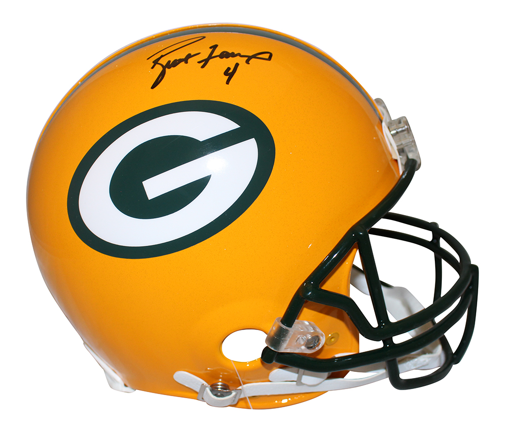 Brett Favre Autographed Green Bay Packers Authentic VSR4 Helmet Radtke