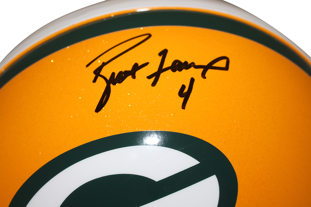 Brett Favre Autographed Green Bay Packers Authentic VSR4 Helmet Radtke