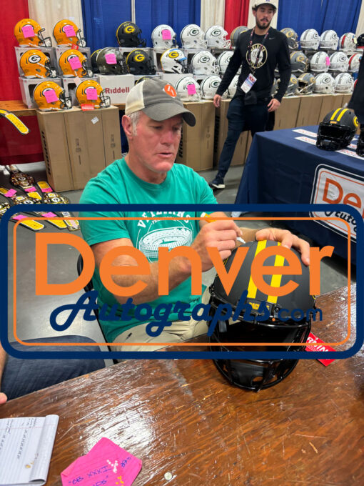 Brett Favre Autographed Green Bay Packers Authentic Eclipse Helmet Beckett 49186