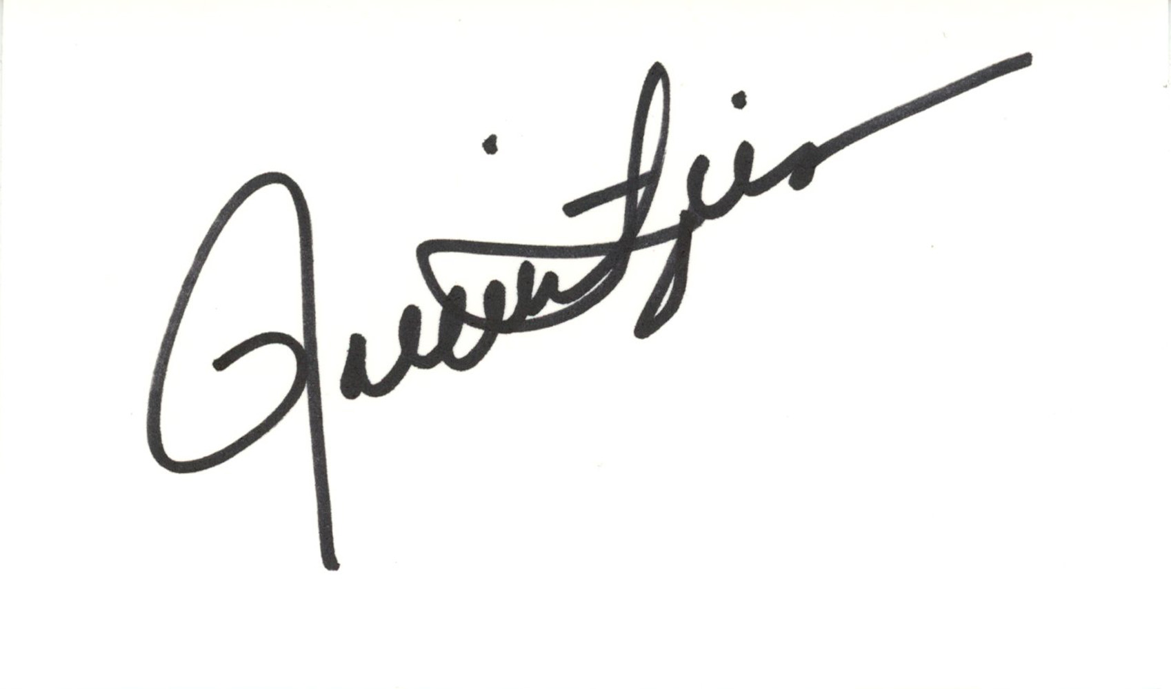 Rollie Fingers Autographed Oakland Athletics Index Card Beckett 45319