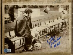 Pat Fischer Autographed Washington Redskins 8x10 Photo B&W Article Beckett 56665
