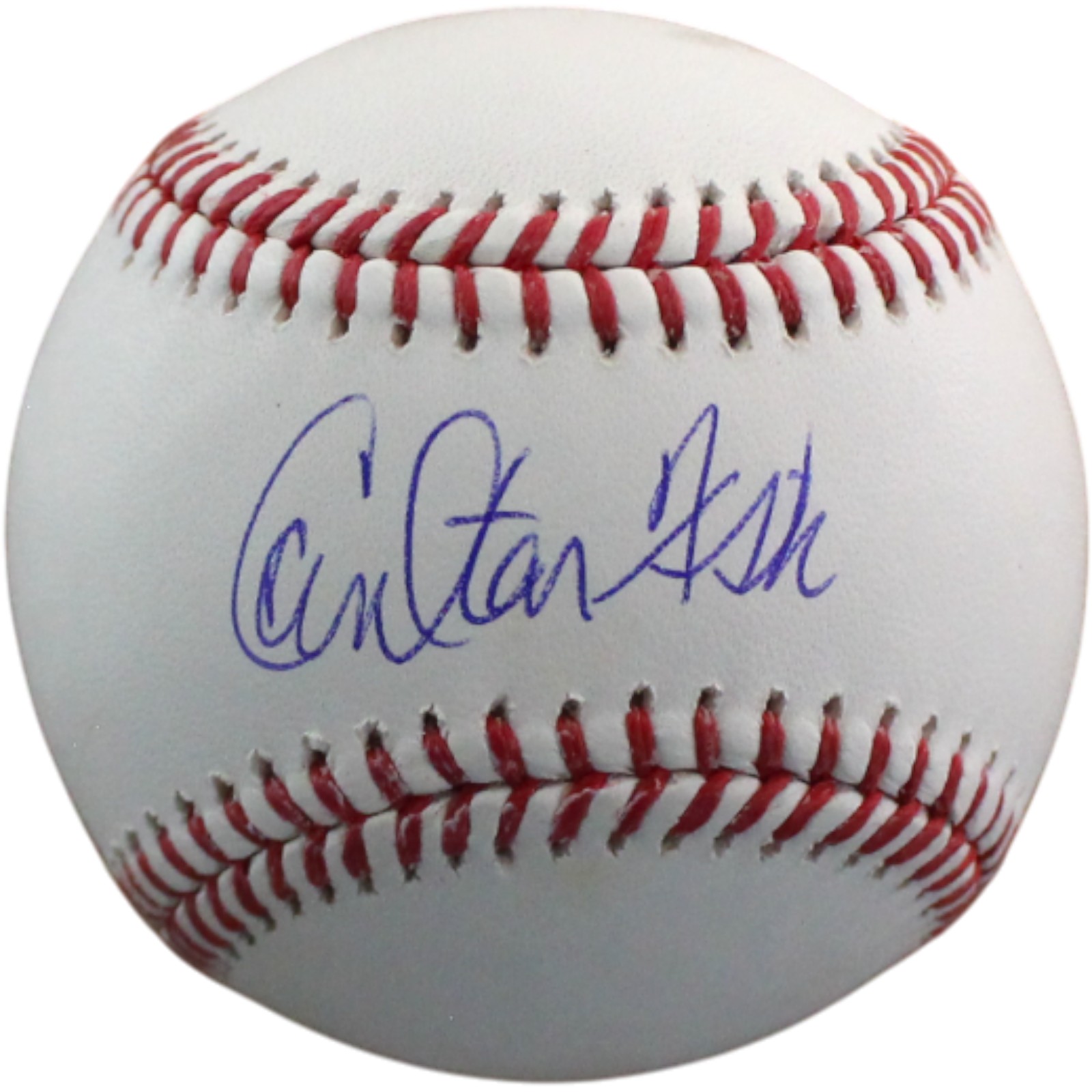 Carlton Fisk Autographed Boston Red Sox OML Baseball Fanatics 54475