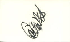 Carlton Fisk Autographed/Signed Boston Red Sox Index Card BAS 45376