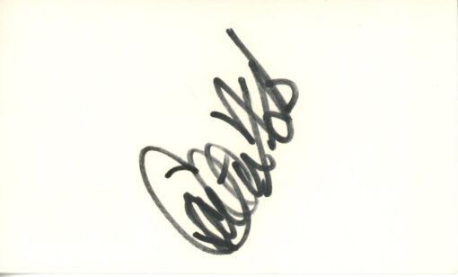 Carlton Fisk Autographed/Signed Boston Red Sox Index Card BAS 45376