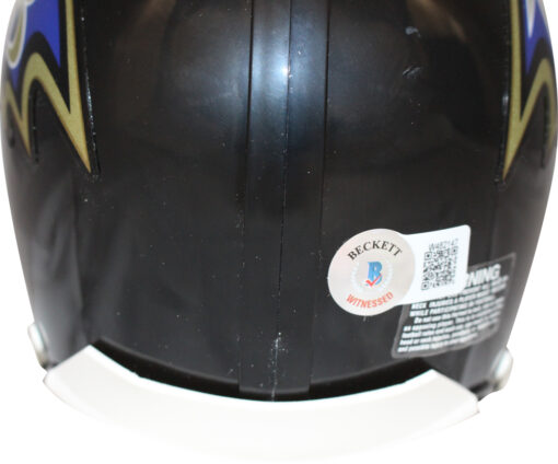 Joe Flacco Signed Baltimore Ravens VSR4 Mini Helmet w/SB MVP