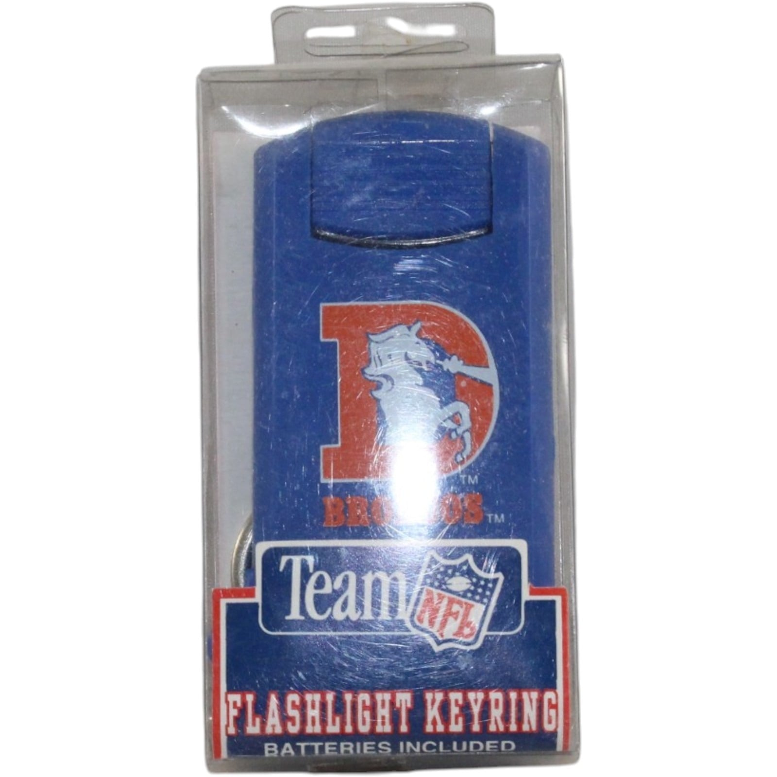 Denver Broncos 1992 Flashlight Key Ring Collectible Vintage 57988