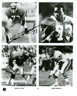 Simon Fletcher Autographed/Signed Denver Broncos 8x10 Photo Beckett 55833