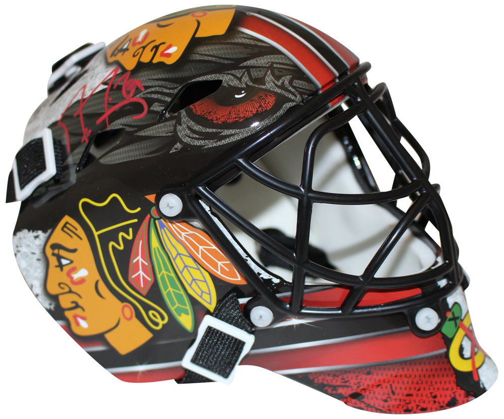 Marc-Andre Fleury Autographed Chicago Blackhawks Mini Goalie Mask FAN