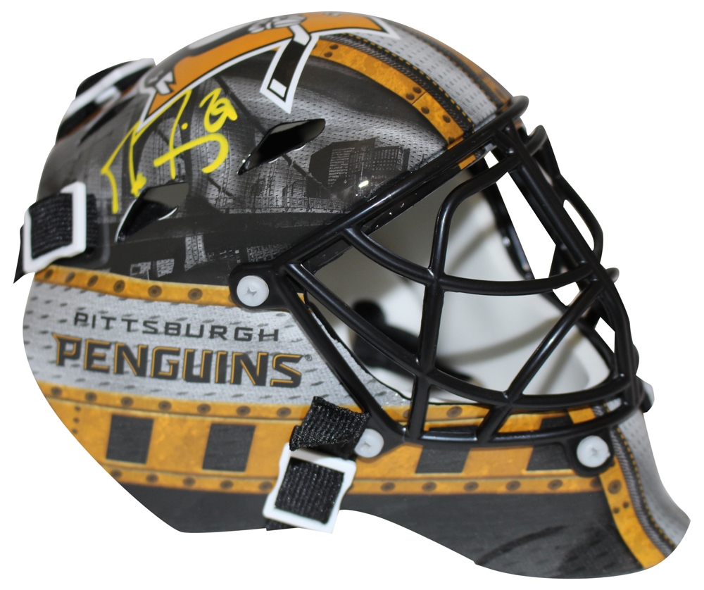 Marc-Andre Fleury Autographed Pittsburgh Penguins Mini Goalie Mask FAN
