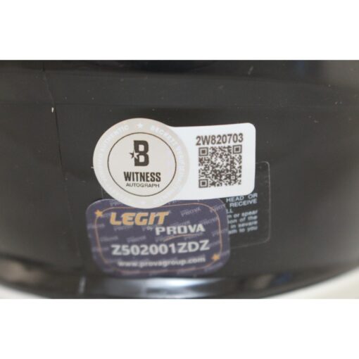 Zay Flowers Autographed Baltimore Ravens Mini Helmet Beckett Witness 50967
