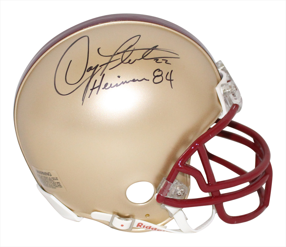 Doug Flutie Autographed Boston College Eagles Mini Helmet Heisman BAS 32933