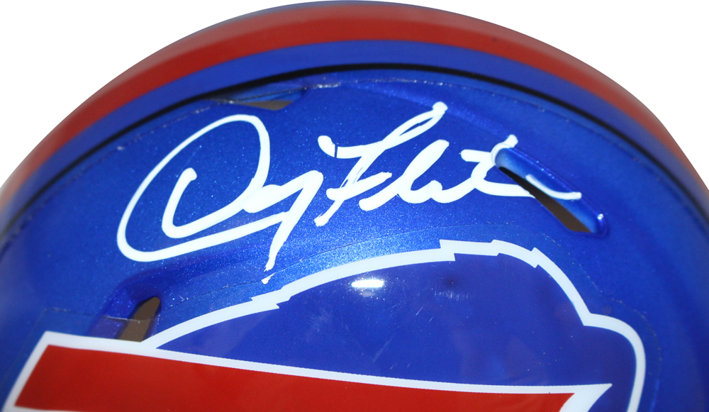 Doug Flutie Autographed Buffalo Bills Flash Mini Helmet Beckett