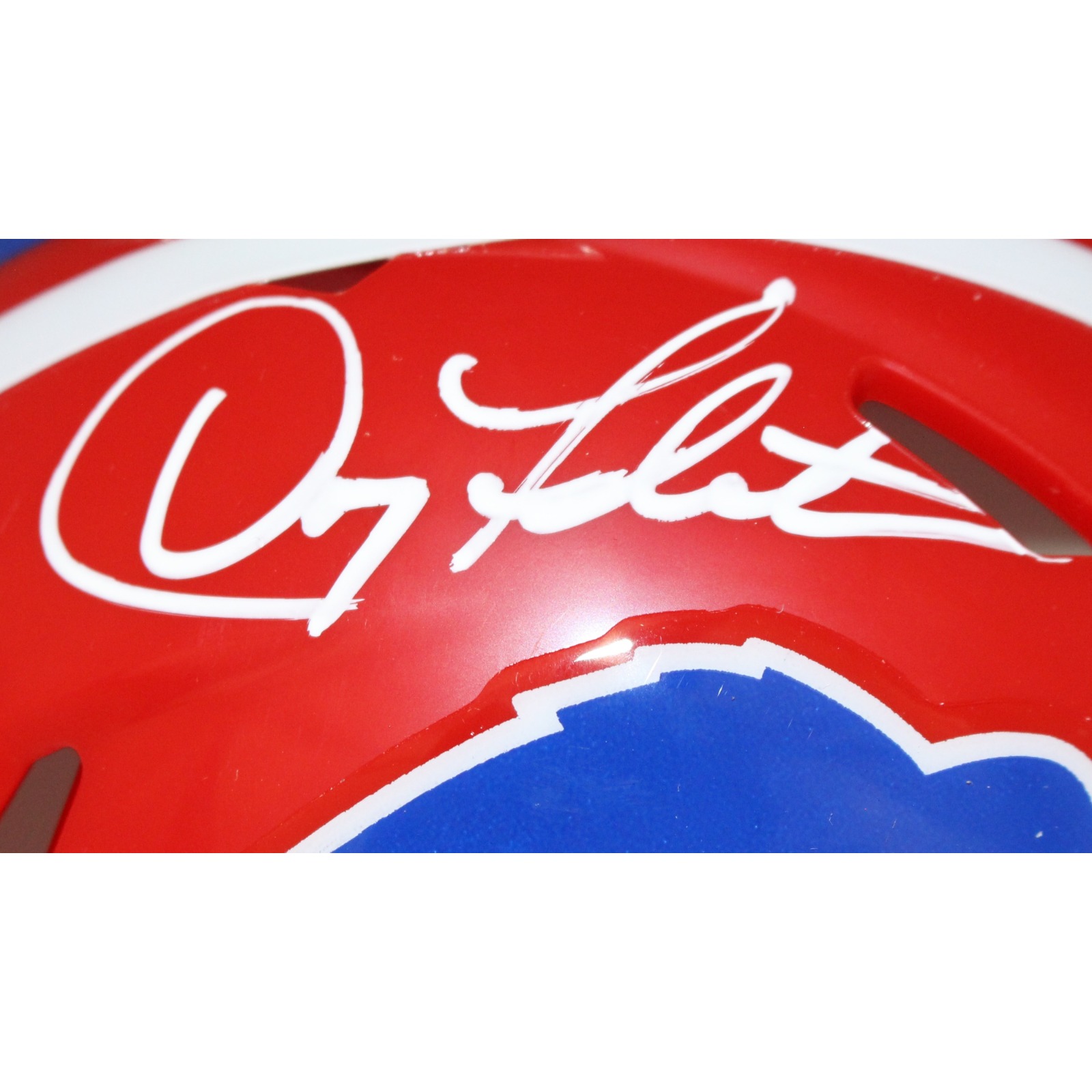 Doug Flutie Autographed Buffalo Bills TB Mini Helmet Beckett