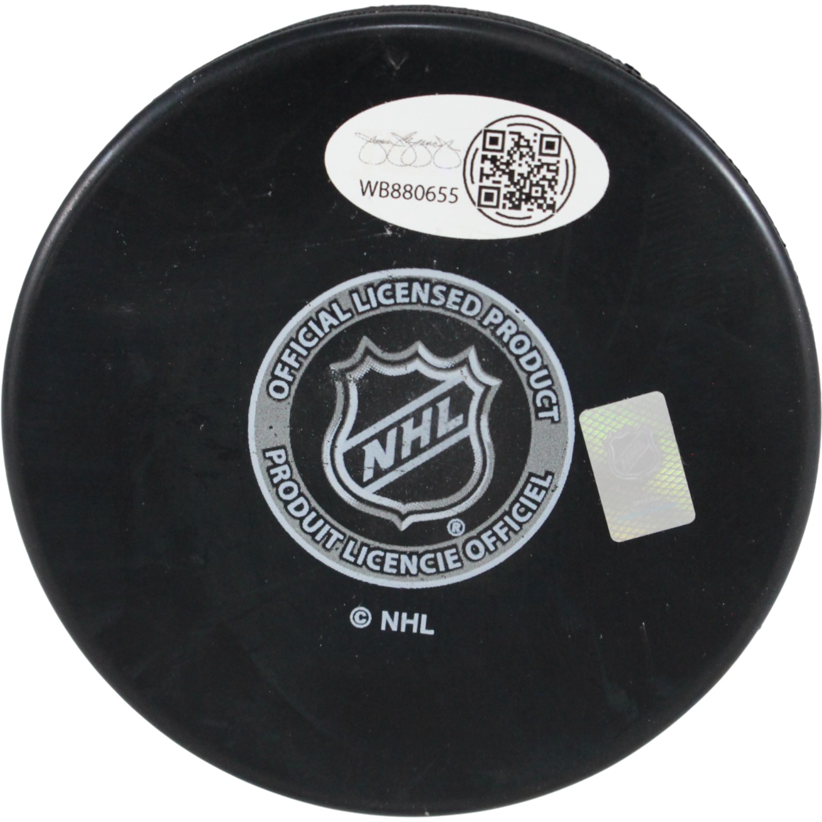 Mike Foligno Signed Toronto Maple Leafs Logo Puck Foligno Leap JSA 53987 2 Mike Foligno Signed Toronto Maple Leafs Logo Puck Foligno Leap JSA 53987