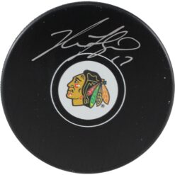 Nick Foligno Autographed/Signed Chicago Blackhawks Logo Puck Fanatics 53810