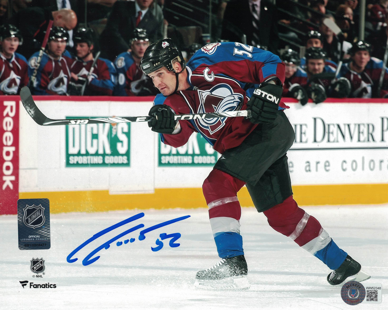 Colorado Avalanche Team Signed Burgandy Adidas 54 Jersey 20 Sigs FAN –  Denver Autographs