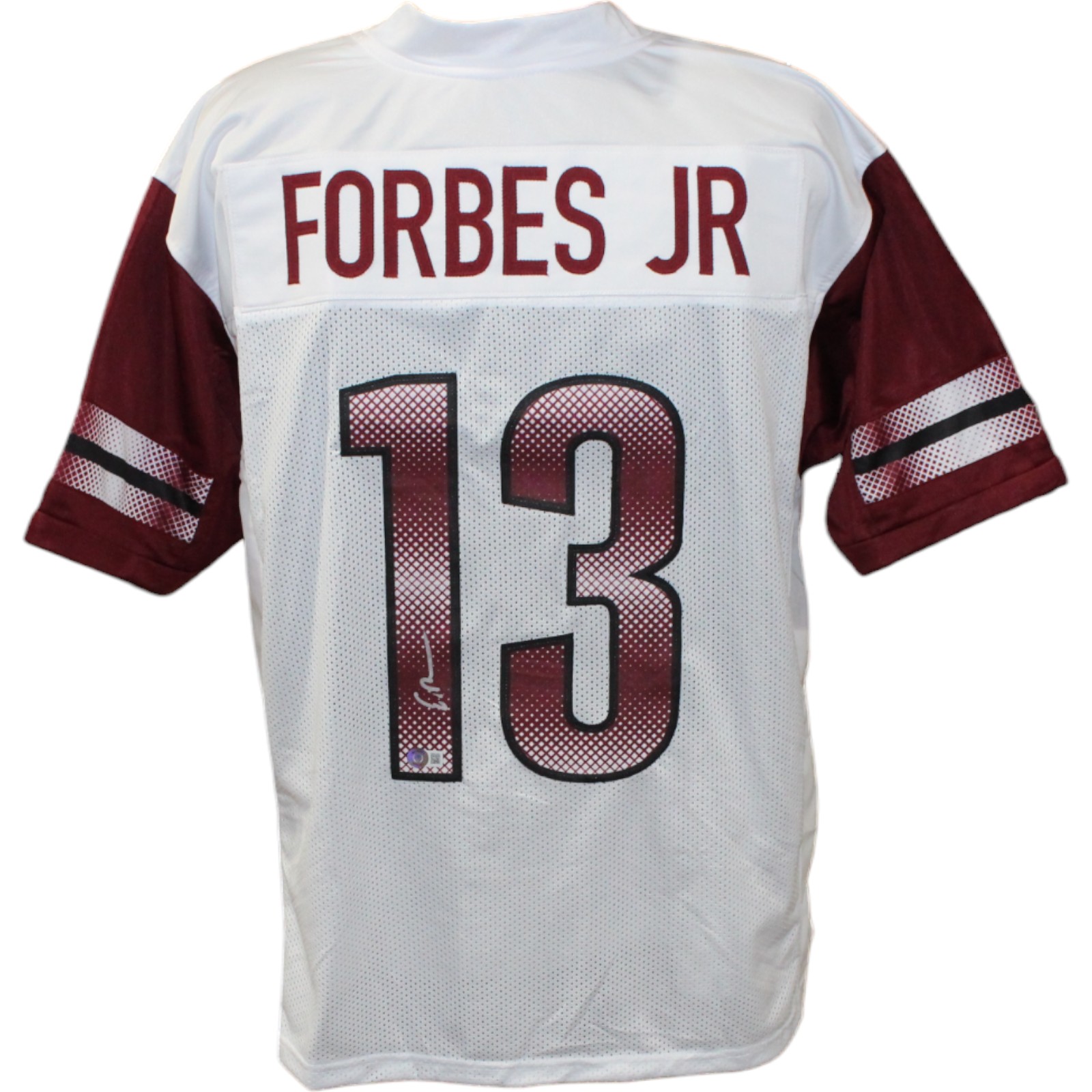 Emmanuel Forbes Autographed/Signed Pro Style White Jersey Beckett 