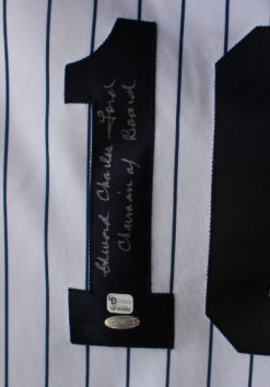 Whitey Ford Signed New York Yankees Majestic White L Jersey Steiner 20458
