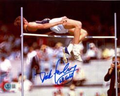 Dick Fosbury Autographed USA Track & Field 8x10 Photo 68 Gold Beckett 57322