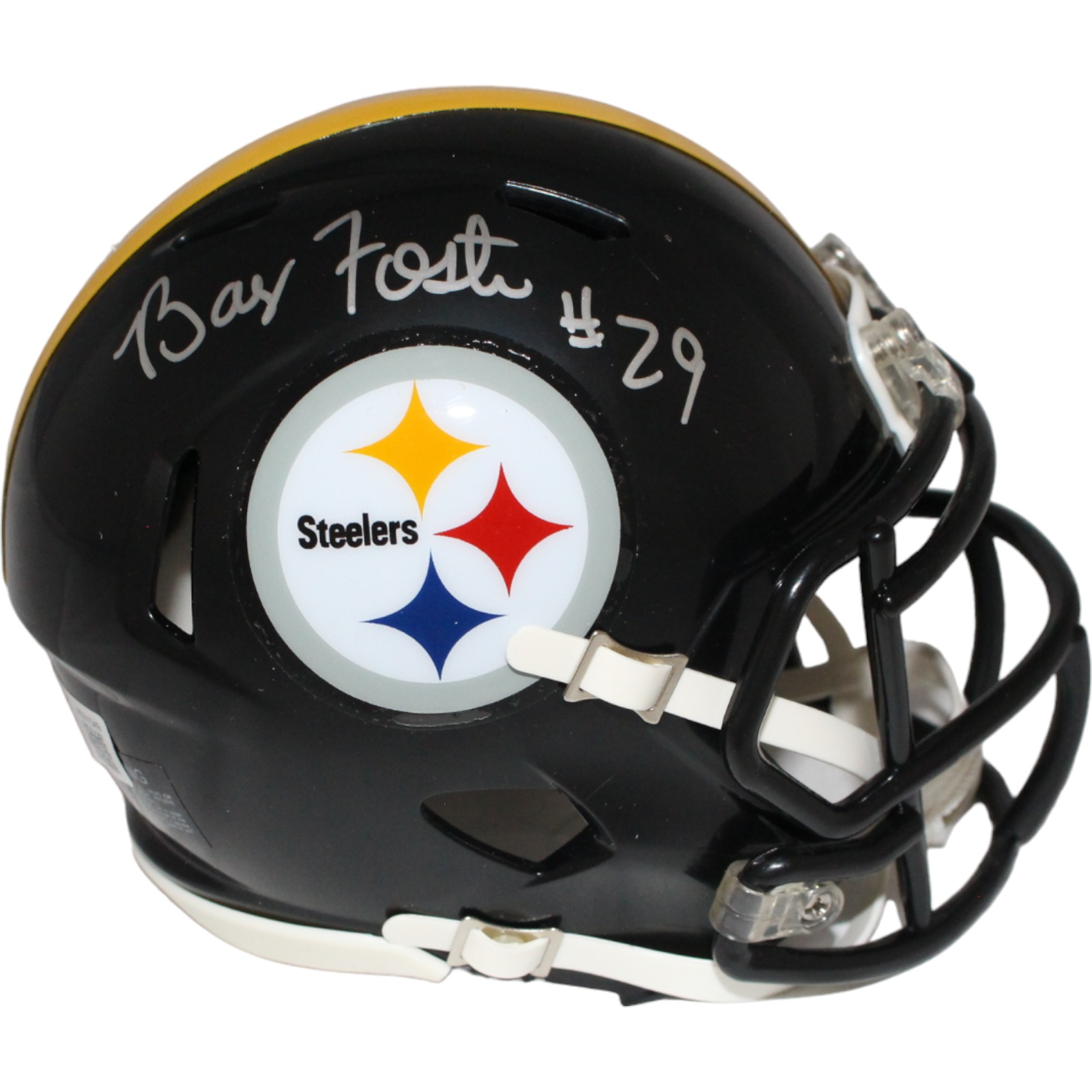 Barry Foster Signed Pittsburgh Steelers Speed Mini Helmet Beckett