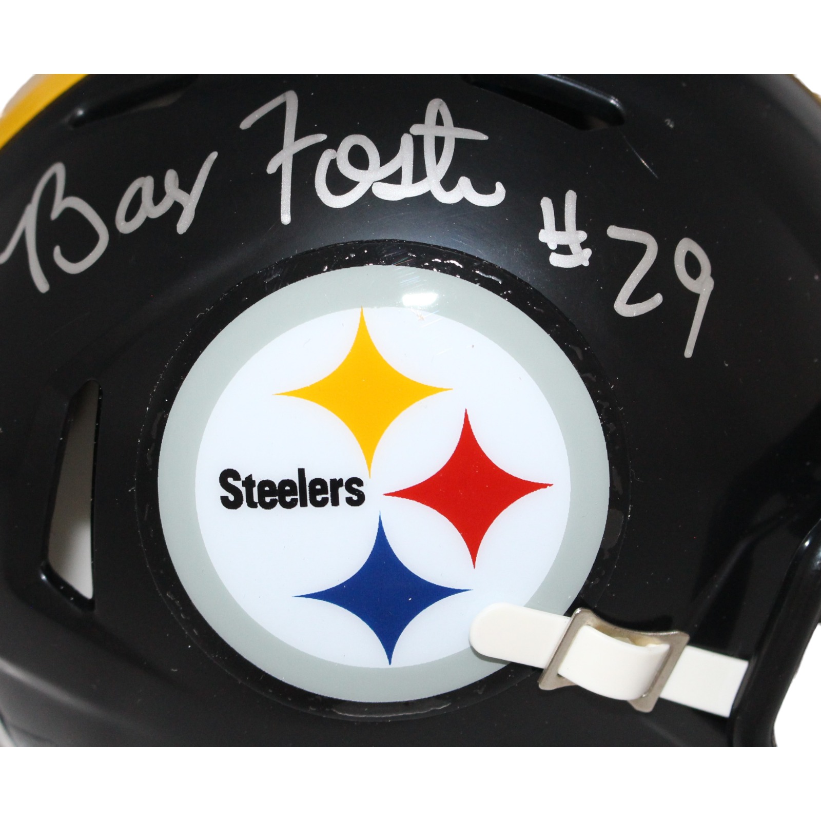 Barry Foster Signed Pittsburgh Steelers Speed Mini Helmet Beckett