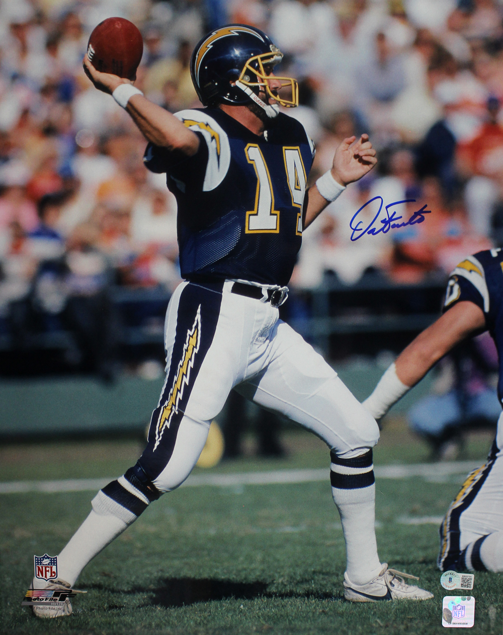 Dan Fouts Autographed/Signed San Diego Chargers 16x20 Photo Beckett