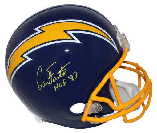 Dan Fouts Autographed/Signed San Diego Chargers Replica Helmet HOF JSA 25683