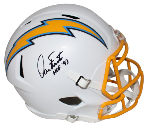 Dan Fouts Autographed San Diego Chargers Speed Replica Helmet HOF JSA 25684