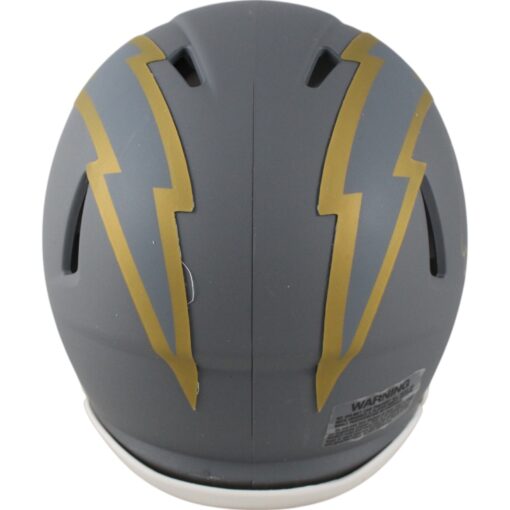 Dan Fouts Autographed San Diego Chargers Slate Mini Helmet Beckett Witness 49250