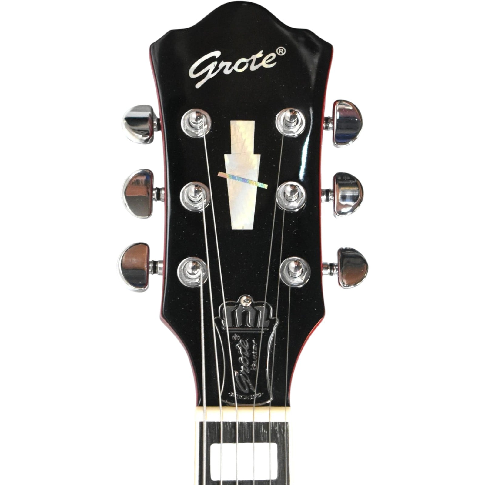 Michael J Michael J. Fox Autographed Back to The Future Grote Guitar Beckett Witness 57896
