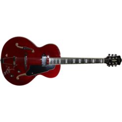 Michael J. Fox Autographed Back to The Future Grote Guitar Beckett Witness 57889